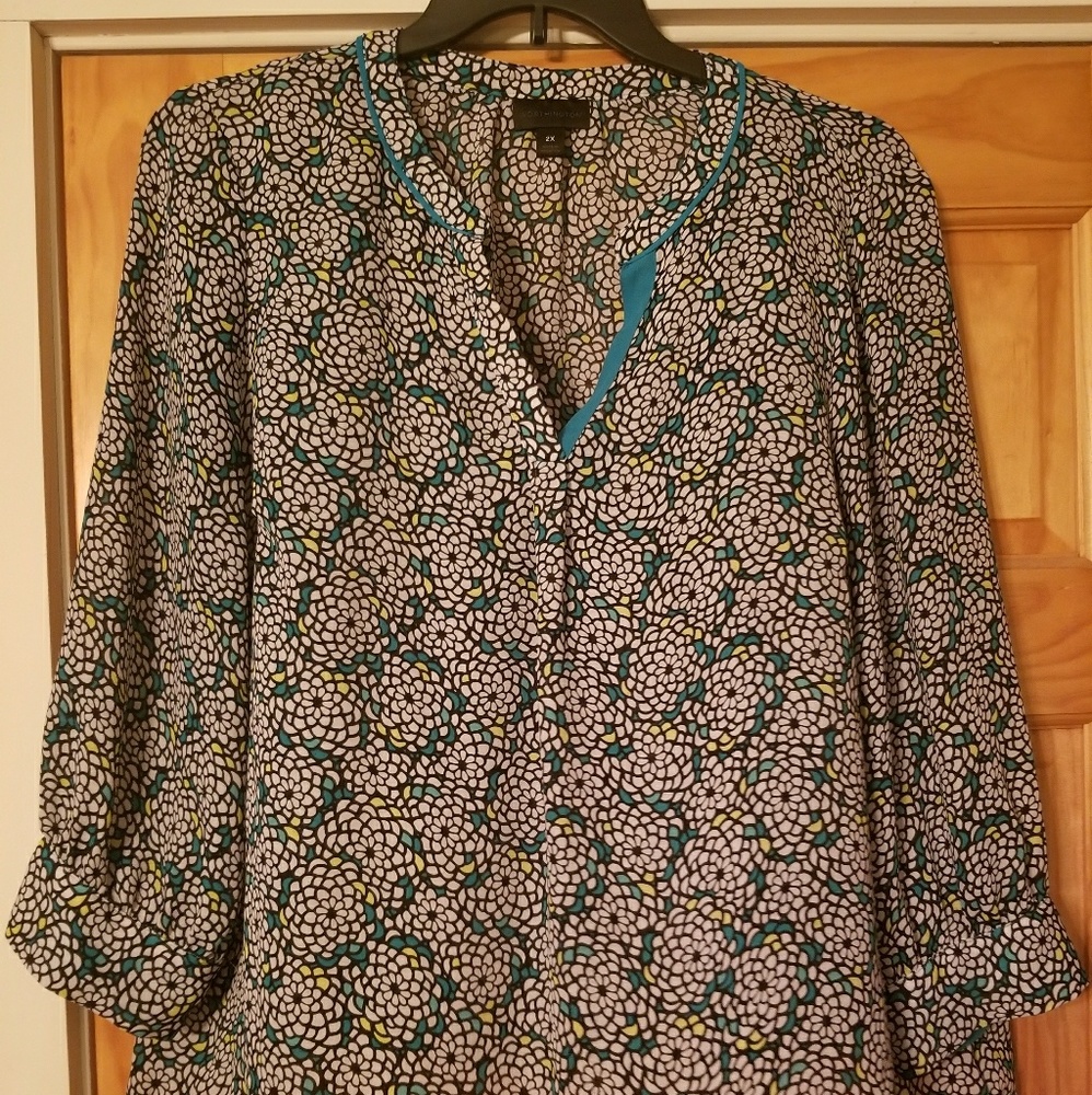 Worthington Floral Blouse
